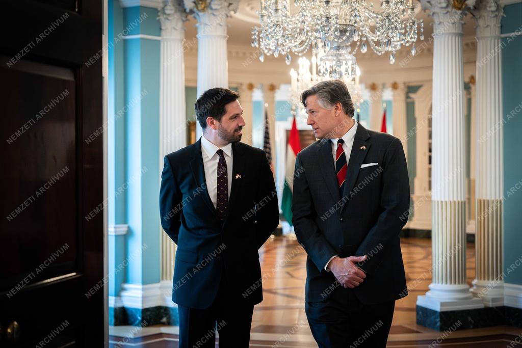Magyar Levente megbeszélést folytatott Christopher Landau amerikai külügyminiszter-helyettessel 