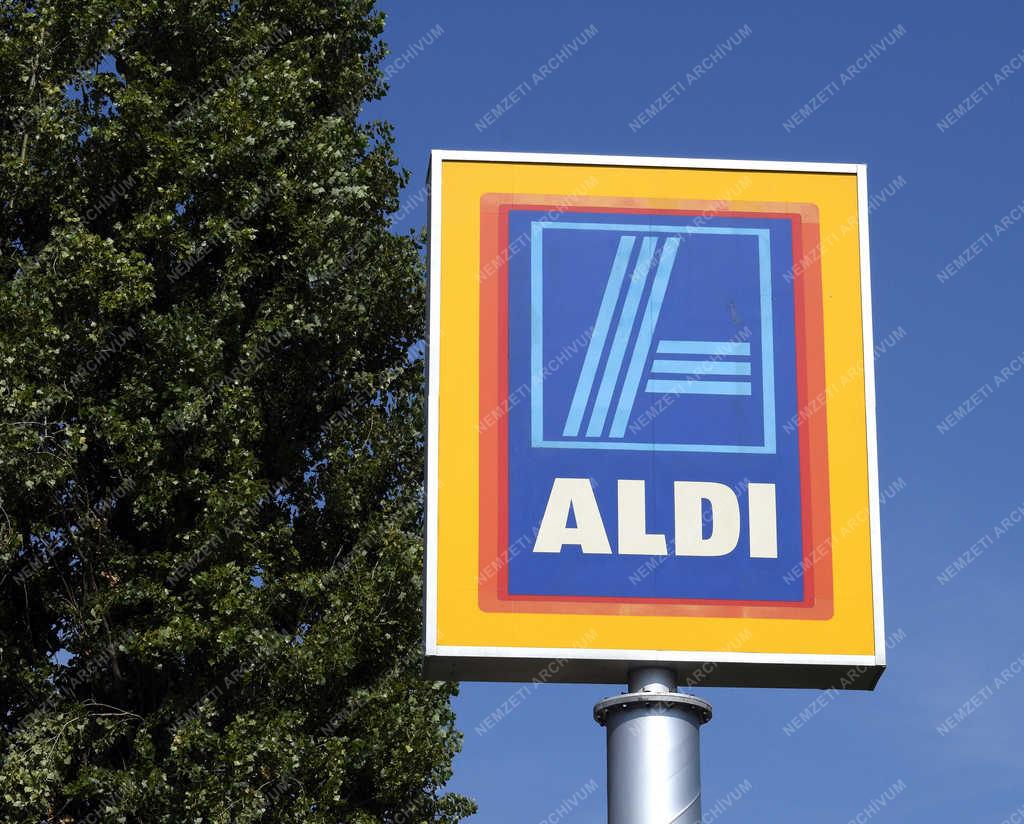 Kereskedelem - Budapest - ALDI cégtábla