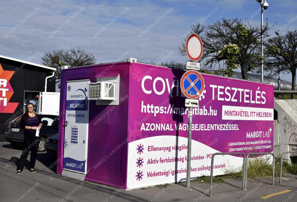 Egészségügy - Budapest - Mobil Covid tesztállomás