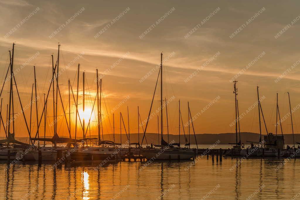 Tájkép - Balatonföldvár - Naplemente 