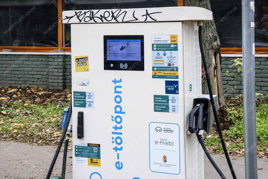 Energia - E-töltőpont a fővárosban