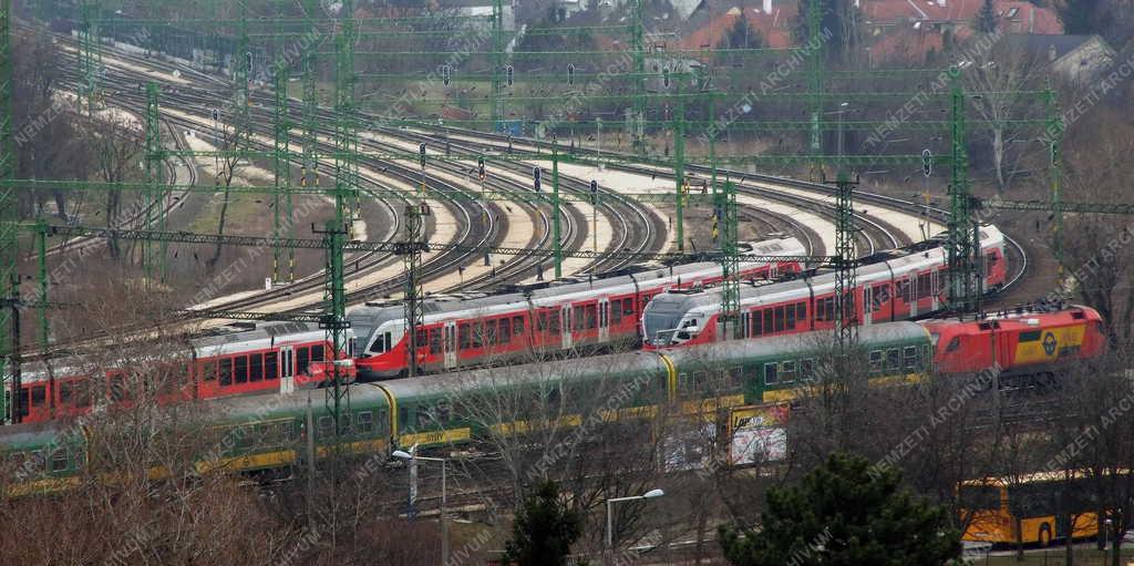 Közlekedés - Budapest - A kelenföldi vasúti pályaudvar