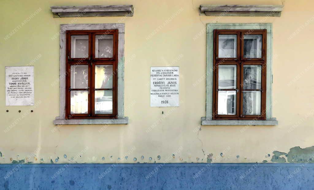 Városkép - Sárospatak - Emléktáblák