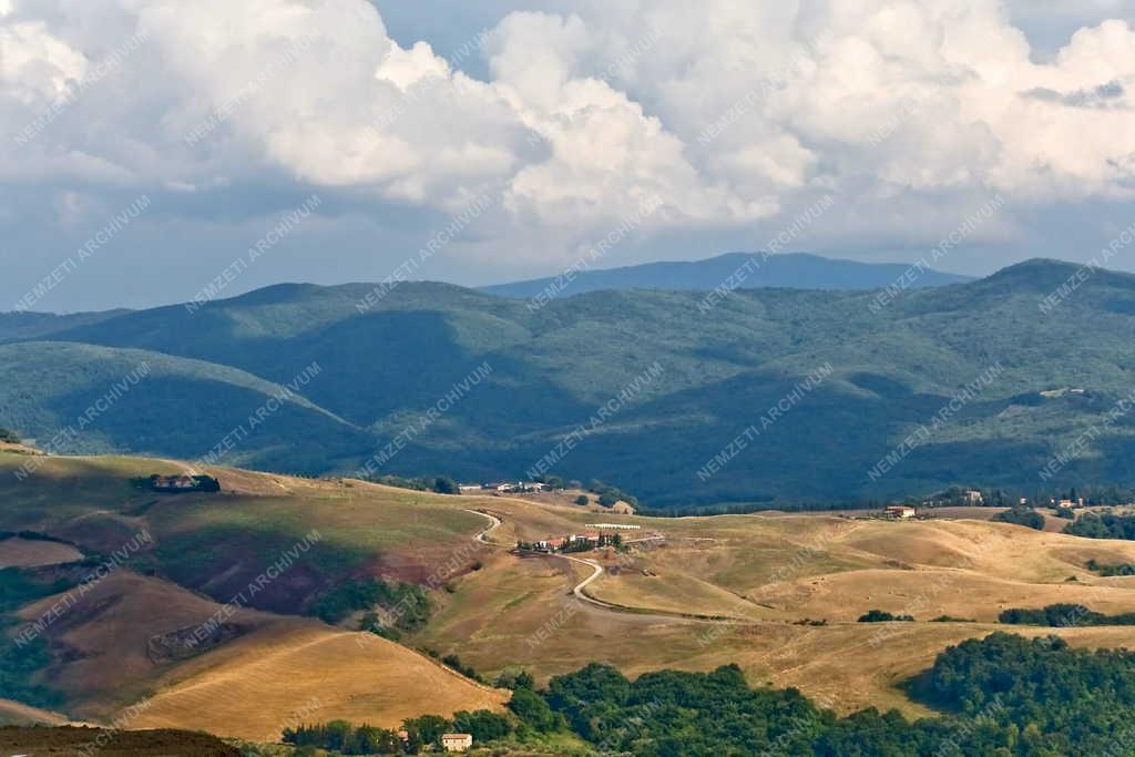 Tájkép - San Gimignano - Toszkán táj