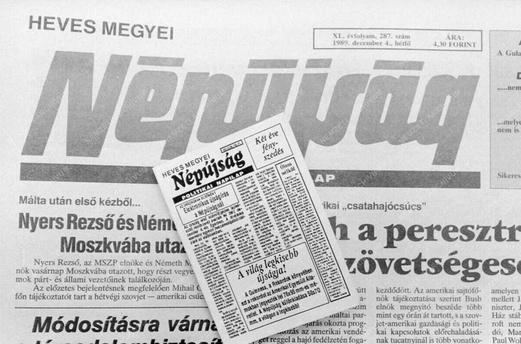 Évforduló - Magyar Sajtó Napja - Ünnepi kiadvány