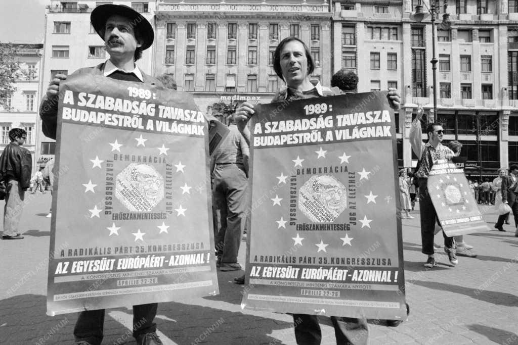 Belpolitika - A Radikális Párt tüntetése