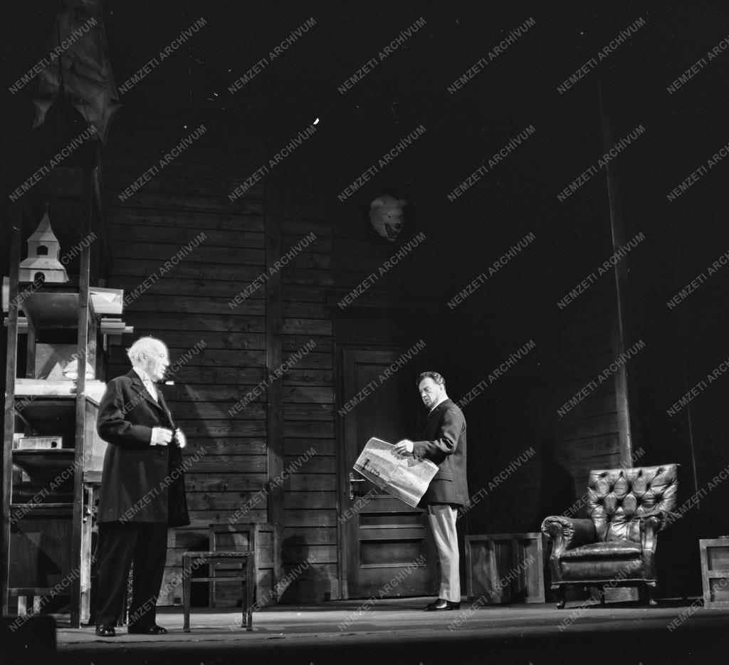 Kultúra -  Henrik Ibsen: Solness építőmester című előadásának próbája a Vígszínházban