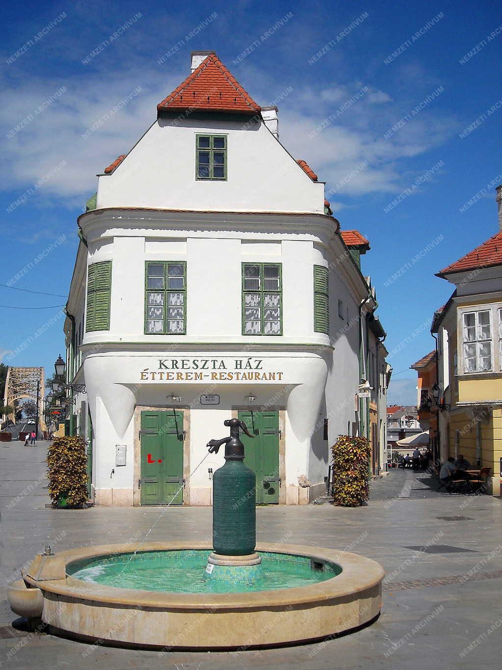 Városkép - Győr - Jedlik-csobogó