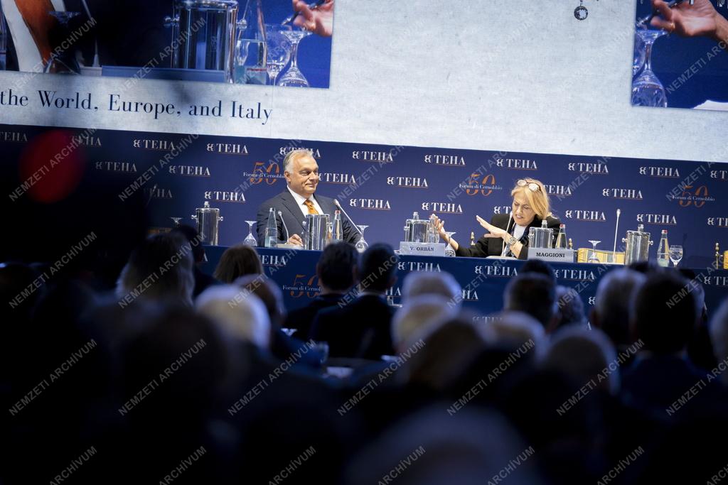 Orbán Viktor az Európai Ház - Ambrosetti fórumon