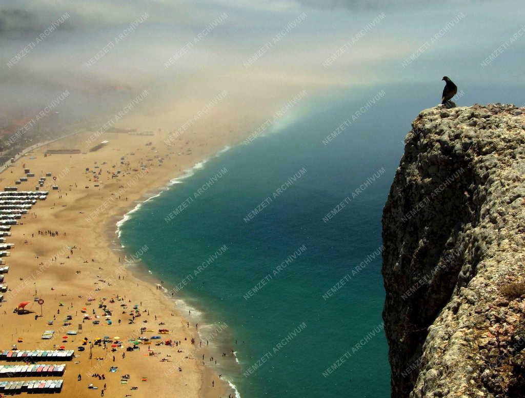 Portugália - Nazaré - Óceánparti strand