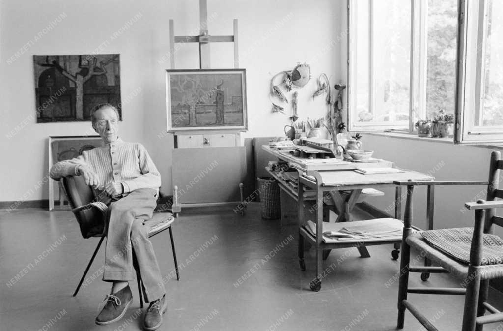 Kultúra - Miháltz Pál festőművész szentendrei műtermében