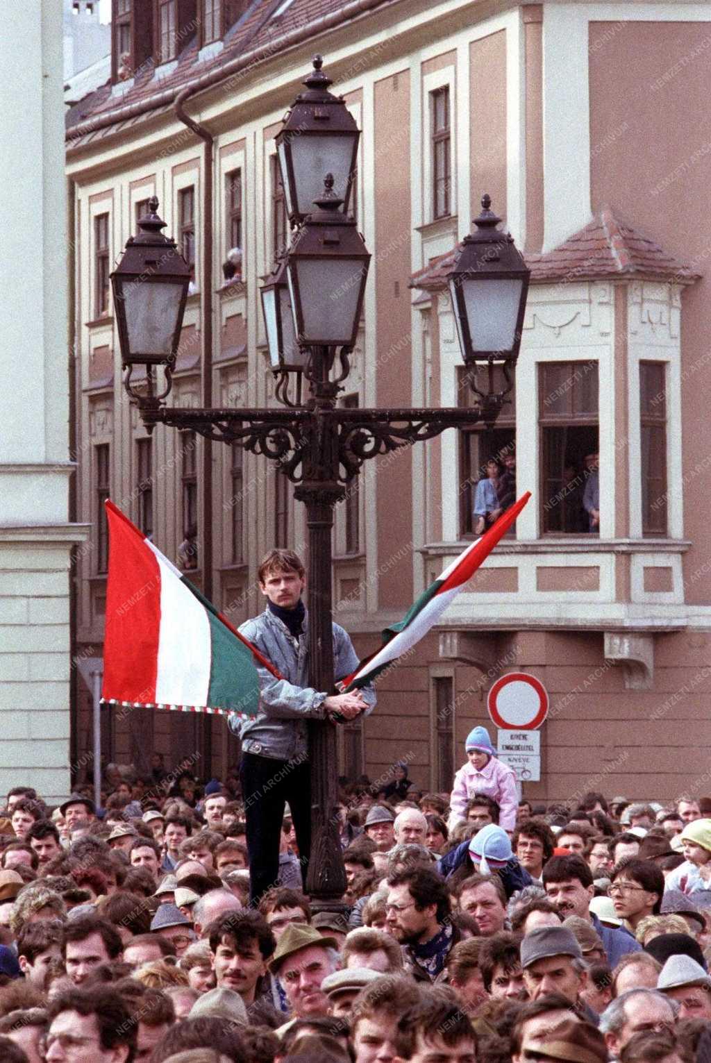 Március 15-i ünnepség Győrött