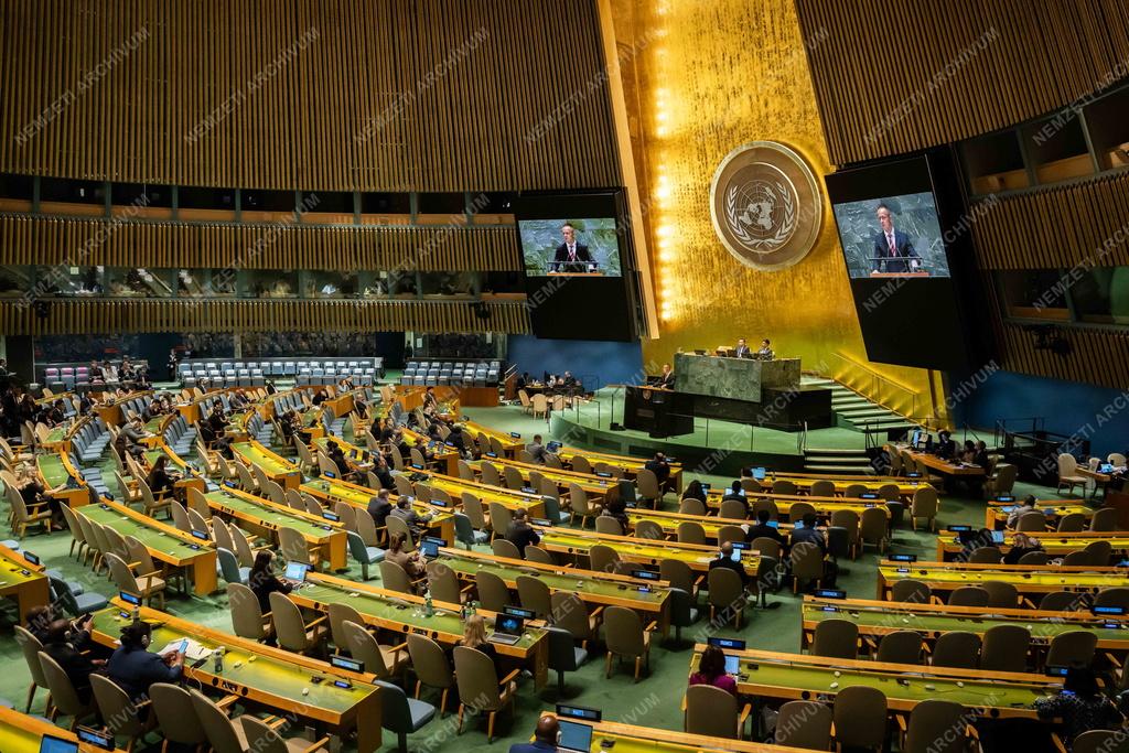 Szijjártó Péter felszólalt az ENSZ Közgyűlésén New Yorkban