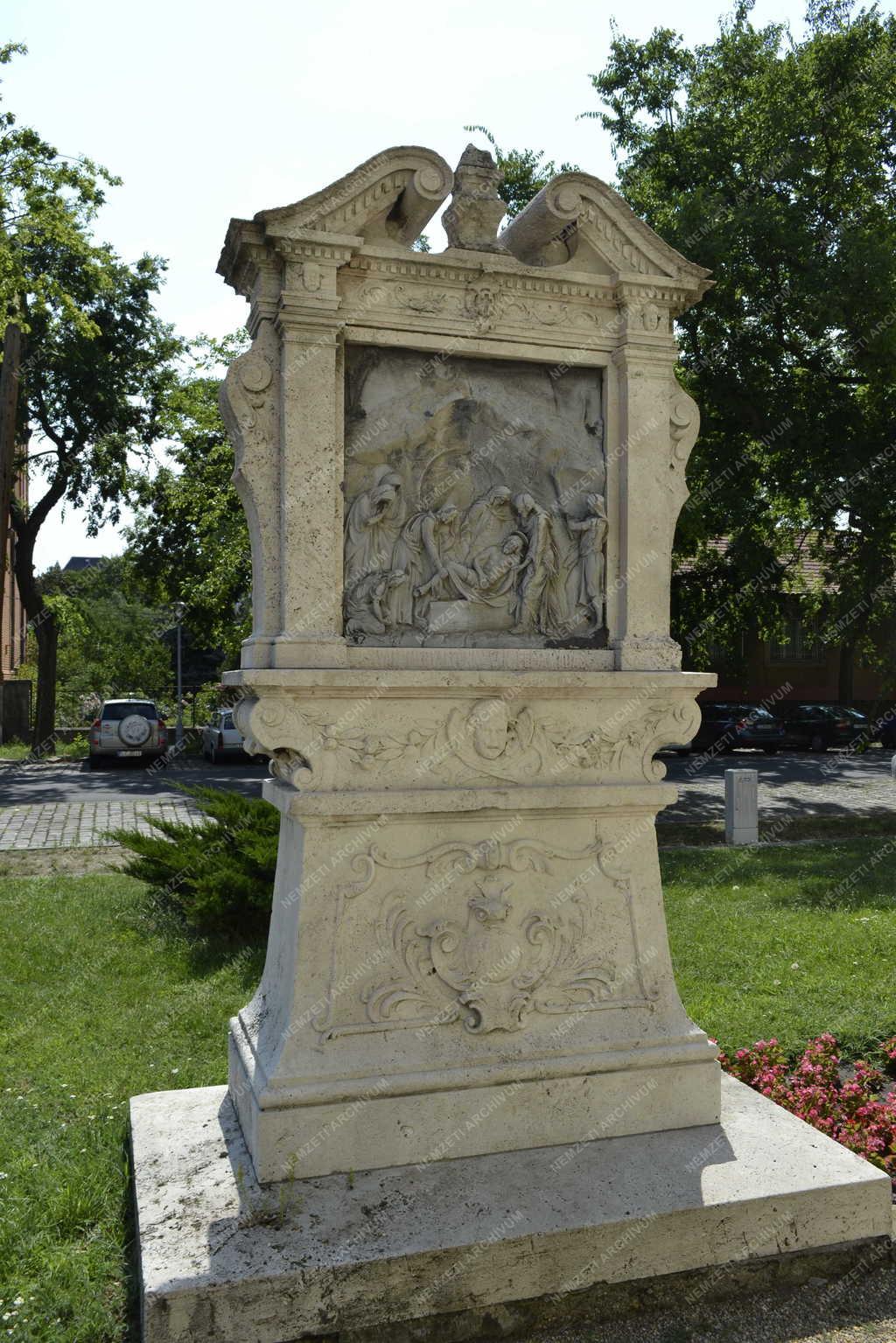 Műalkotás - Budapest - A Golgota téri kálvária egyik stációja