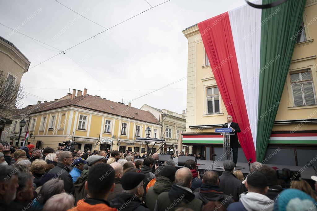 Választás 2022 - Orbán Viktor Székesfehérváron 