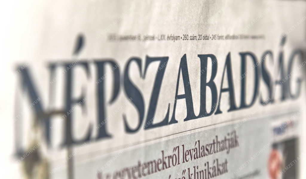 Média - Budapest - Népszabadság politikai napilap
