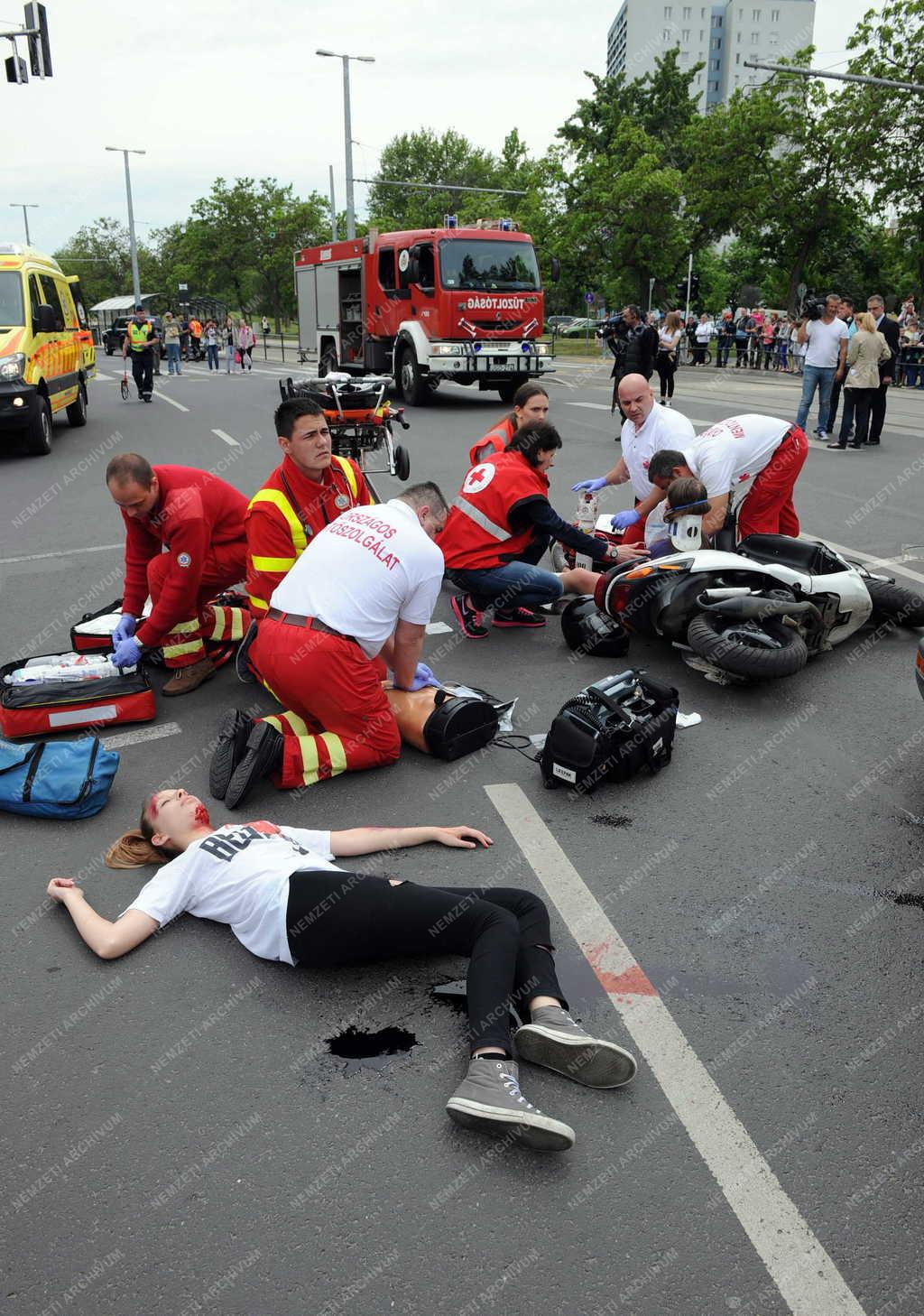 Katasztrófavédelem - Debrecen - Szimulációs gyakorlat