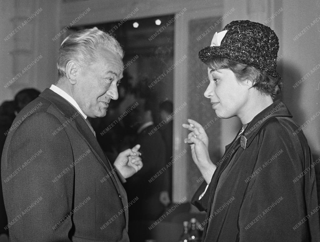 Díj - Az 1963. évi művészeti díjak átadása