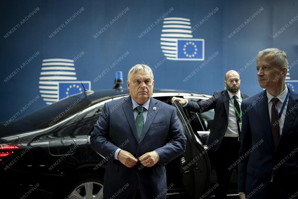 EU-csúcs Brüsszelben - Orbán Viktor
