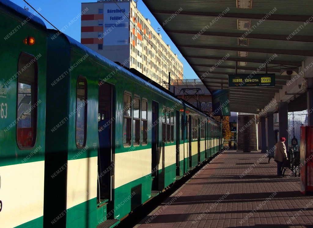 Közlekedés - Budapest - A gödöllői HÉV végállomása