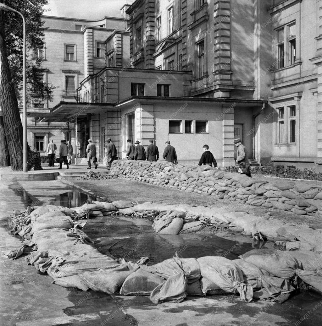 Katasztrófavédelem - Árvíz Budapestnél