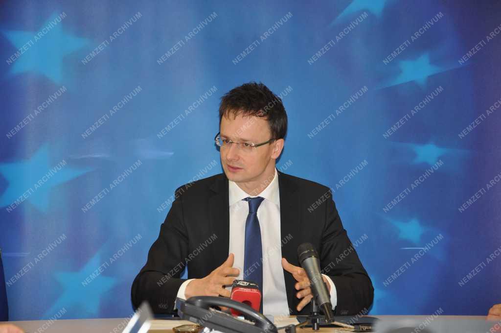Szijjártó Péter Brüsszelben