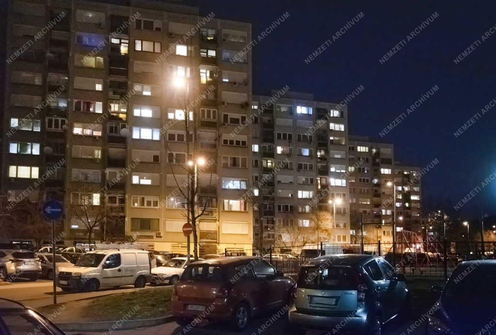 Városkép - Budapest - Kőbánya esti felvétel