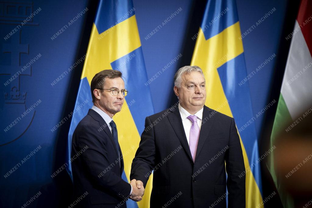 Orbán Viktor fogadta a svéd miniszterelnököt