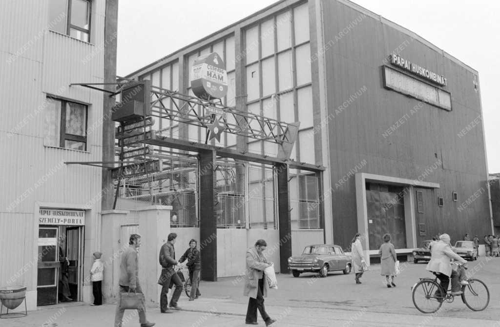 Ipar - Városkép - A Pápai Húskombinát épülete