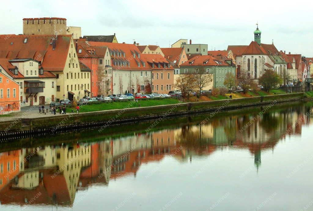 Németország - Regensburg - Óvárosi épületek