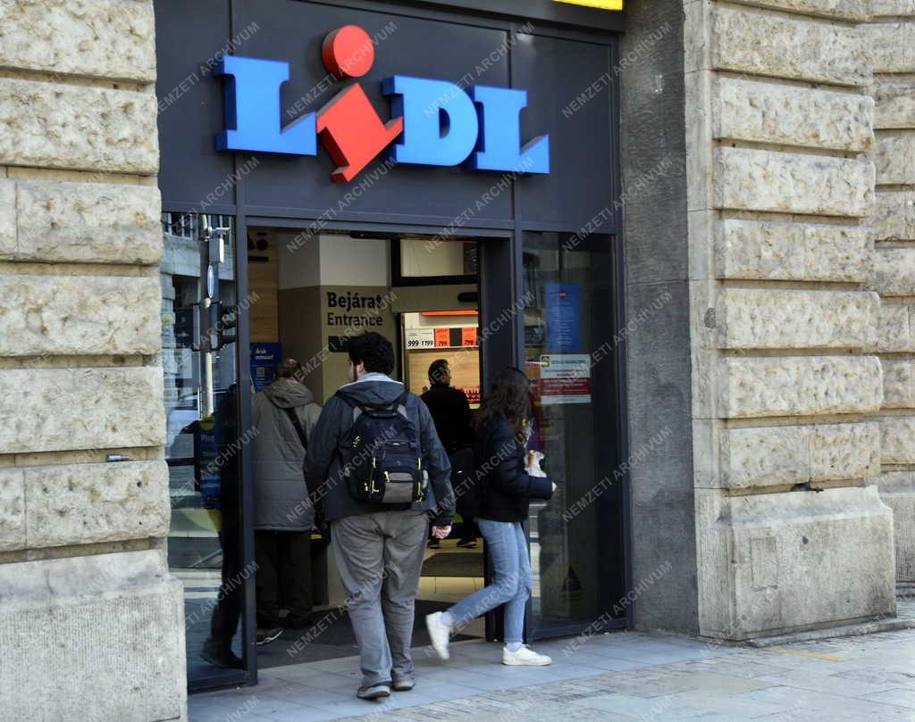 Kereskedelem - Budapest - Lidl élelmiszer-kereskedelmi áruház