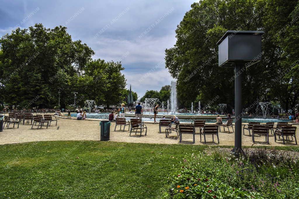 Városkép - Budapest - Margitszigeti szökőkút