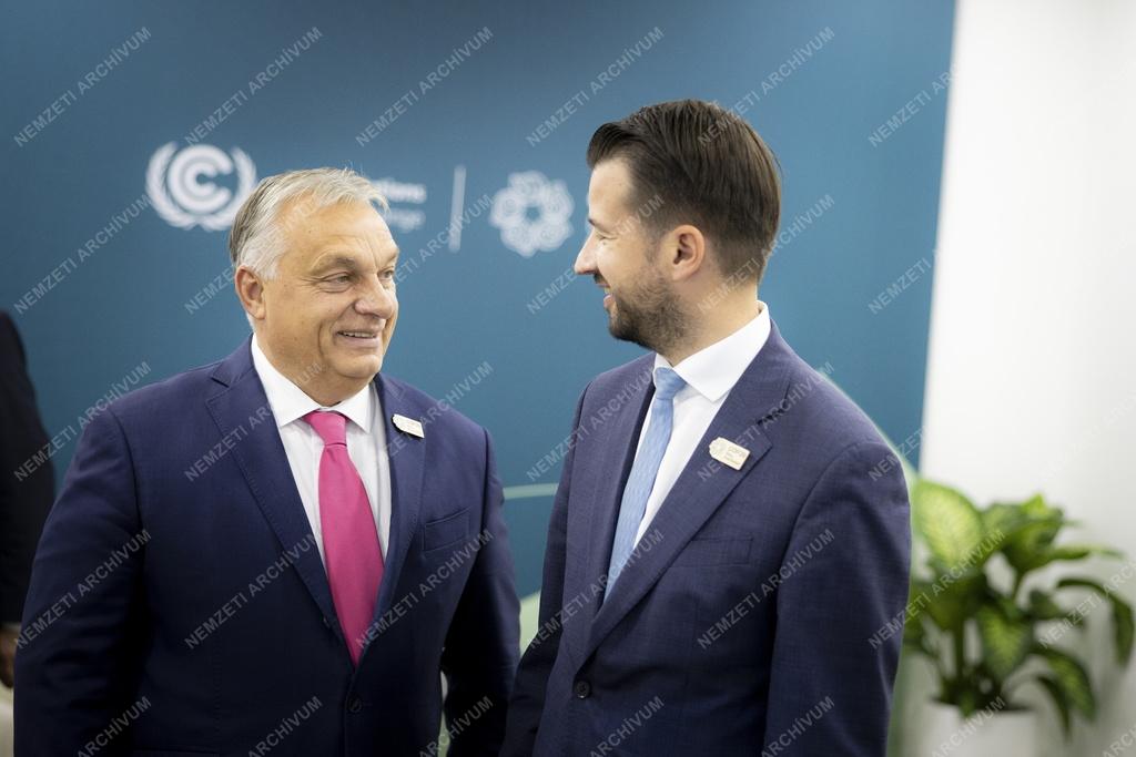 Orbán Viktor a COP29 klímakonferencián Azerbajdzsánban