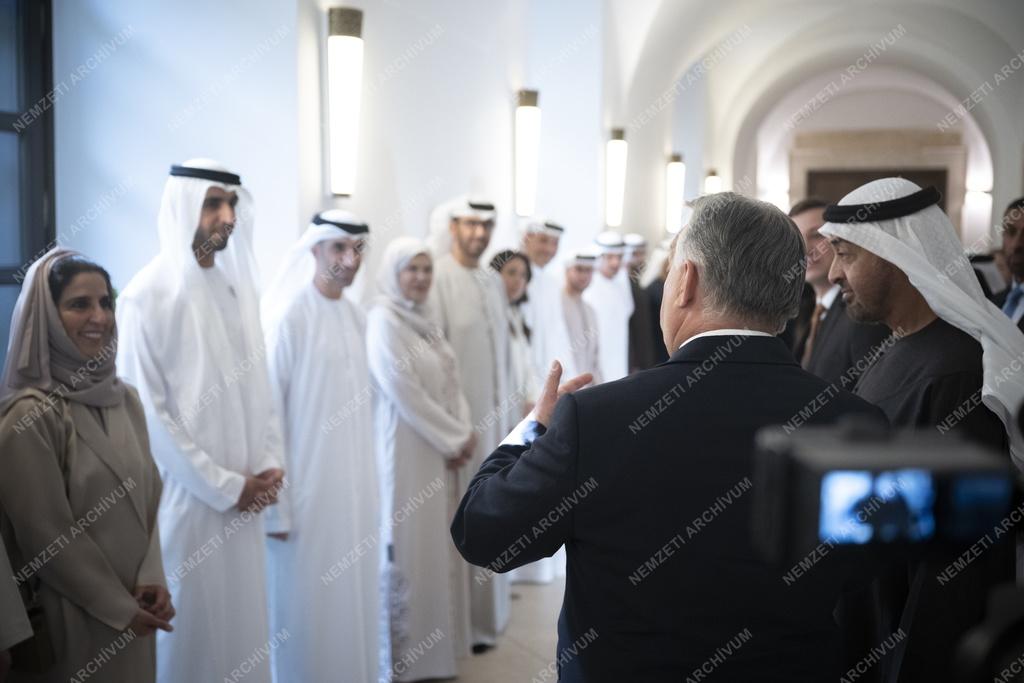 Orbán Viktor fogadta az Egyesült Arab Emírségek elnökét 