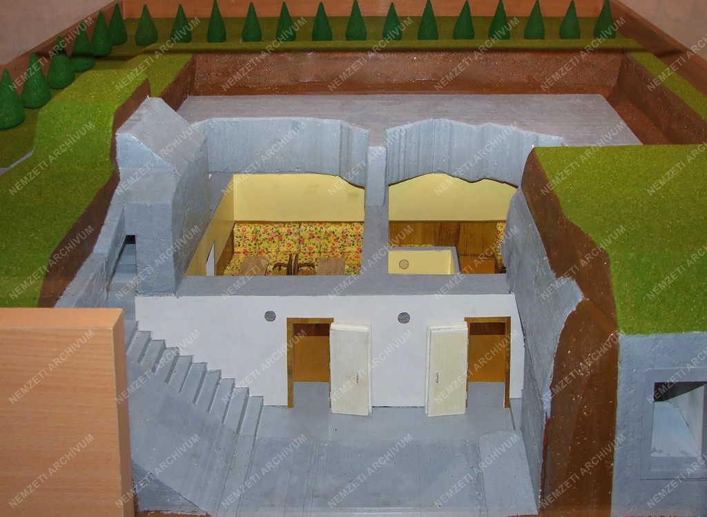 Makett - Gödöllő - Horthy bunkere a Grassalkovich-kastély alatt