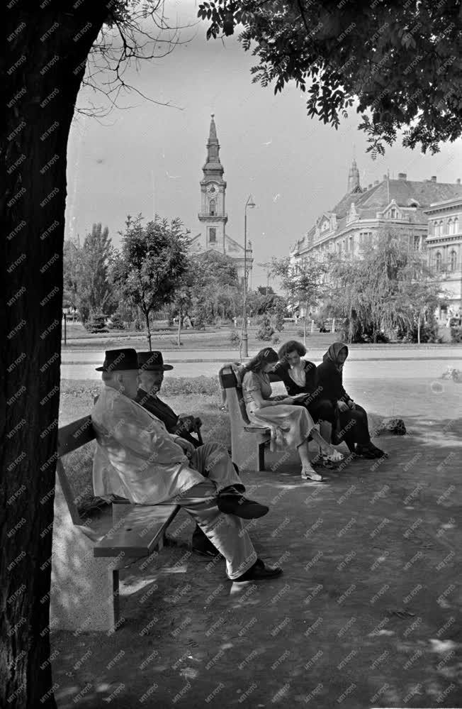 Városkép - Pihenőpark Kecskemét központjában