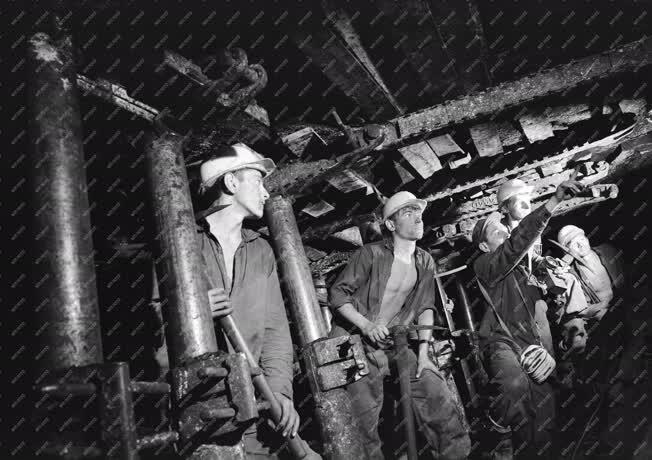 Ipar - Bányászat - Várpalotai bányászok
