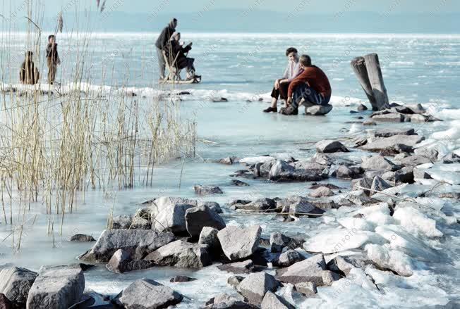 Téli képek a Balatonon