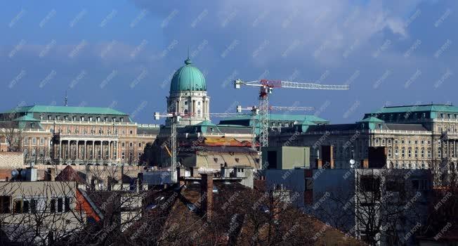 Városkép - Budapest - Építkezések a budai Várban