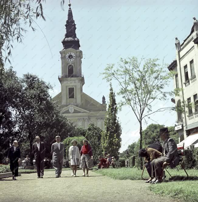 Városkép - Kecskemét - Ferences templom