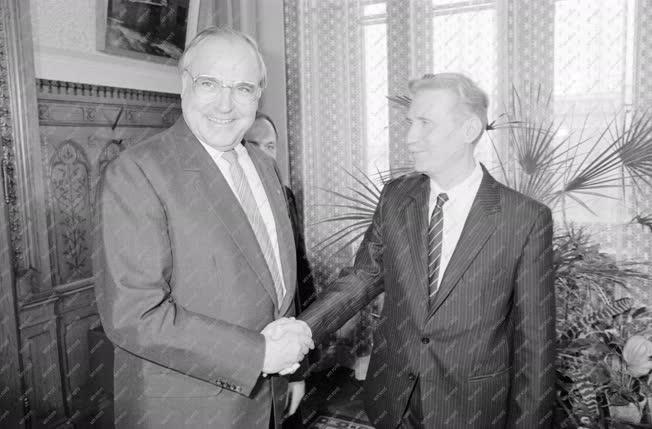 Külkapcsolat - Lázár György és Helmuth Kohl találkozója