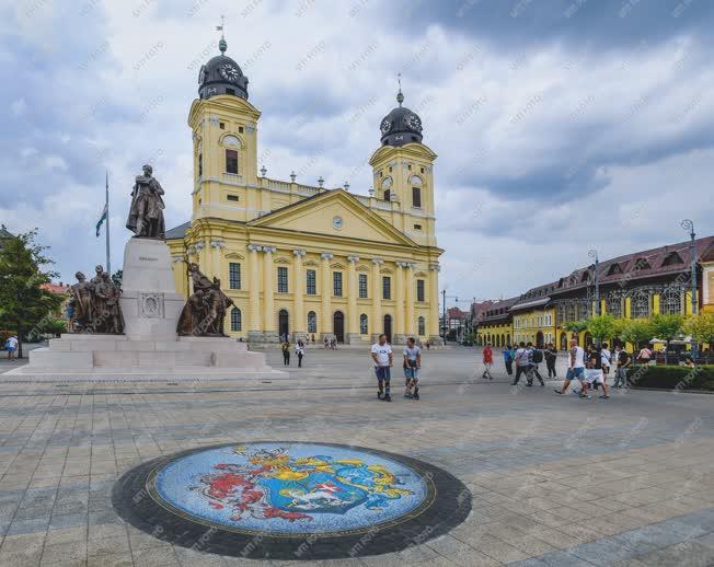 Köztéri szobor - Debrecen - A felújított Kossuth-emlékmű 