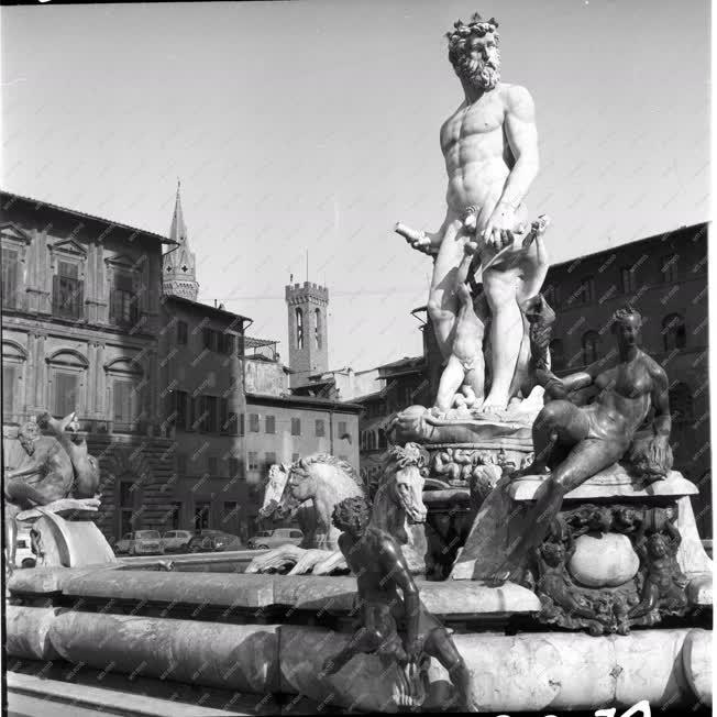 Olaszország - Firenze - Neptun-kút