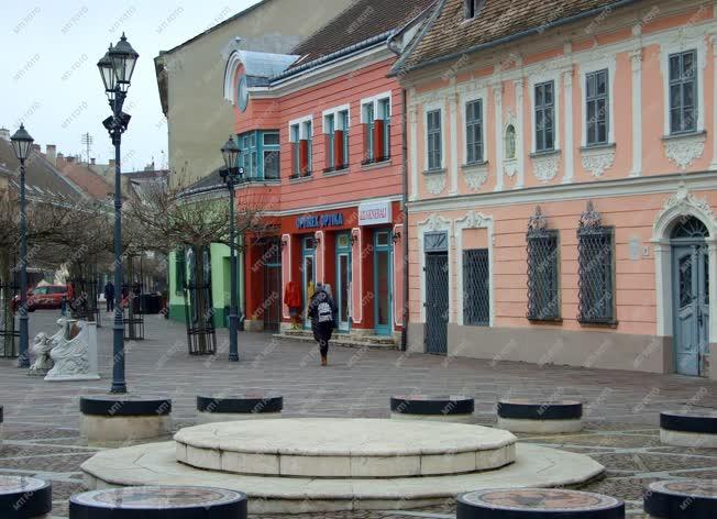 Városkép - Esztergom - Széchenyi téri épületek