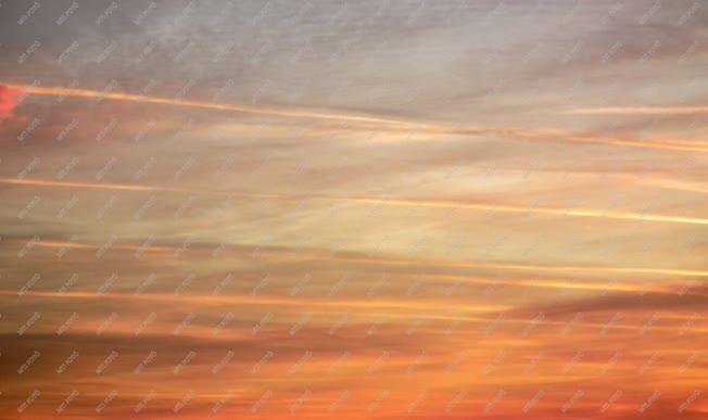 Természet - Kismaros - Felhők a naplementében