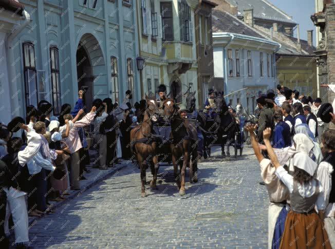 Kultúra - Film - Különös házasság című tv film forgatása