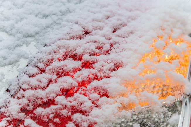Időjárás - Szigetszentmiklós - Behavazott jármű télen