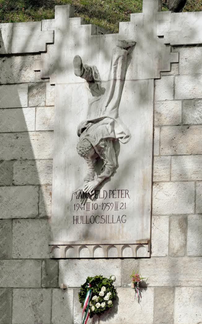 Városkép - Budapest - Mansfeld Péter emlékmű