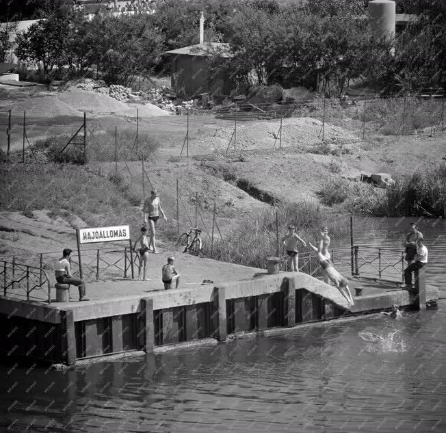 Életkép - Szabadidő - Fürdőzők a Gubacsi hídnál