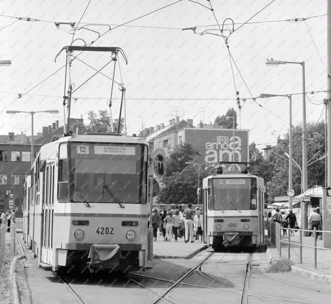 Közlekedés - Tátra villamosok Budapest utcáin